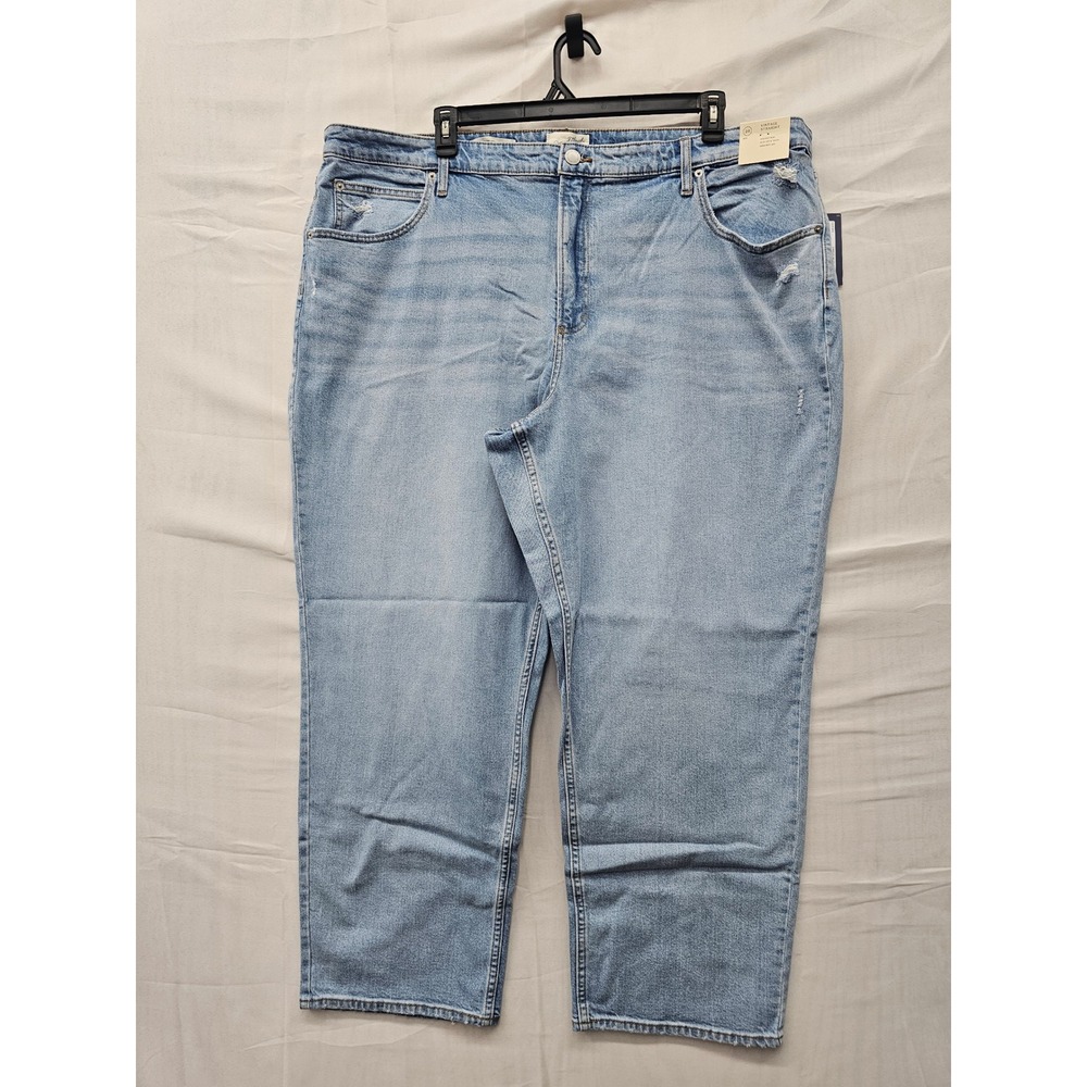 Universal Thread Womens Straight Highest Rise Jeans Blue Cotton Blend Size 26